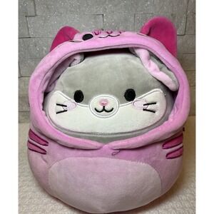 Kellytoy Squishmallows Pink Cat Plush Hoodie Style 10" Claire's Exclusive